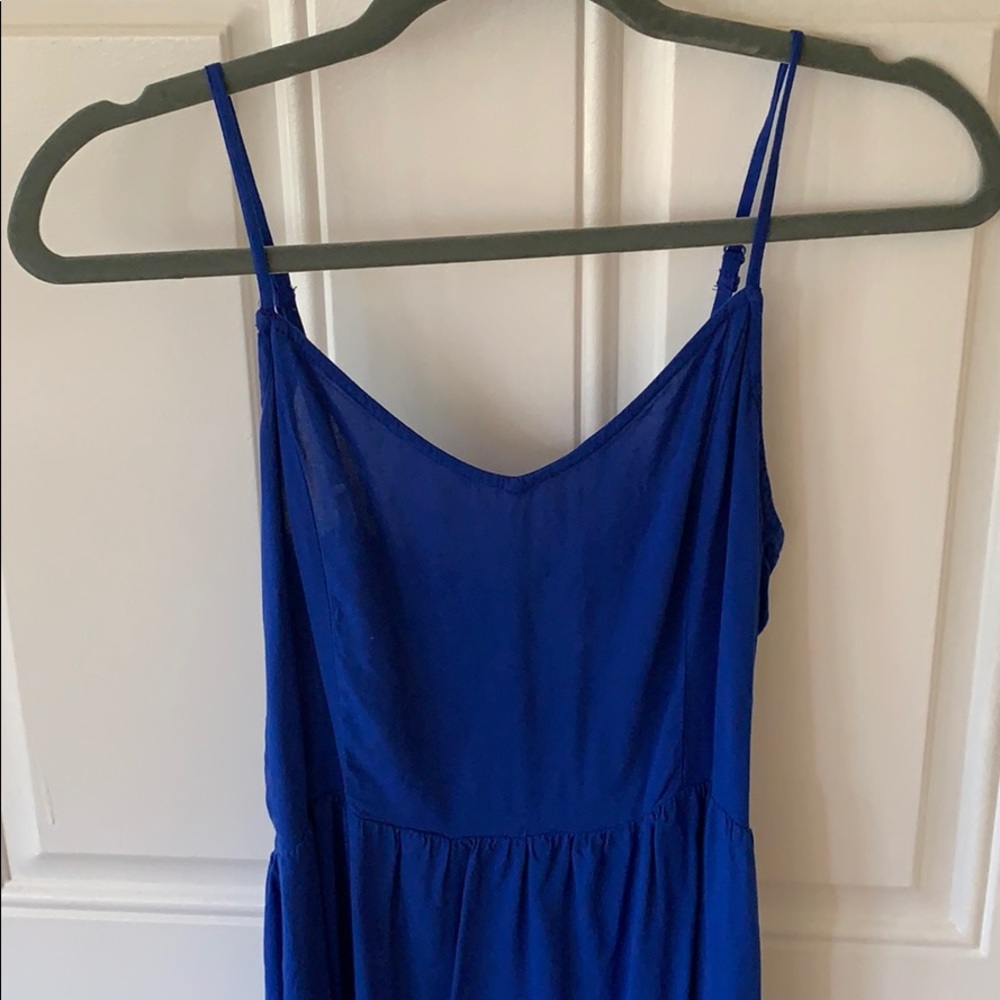 H&M spaghetti strap summer dress blue
